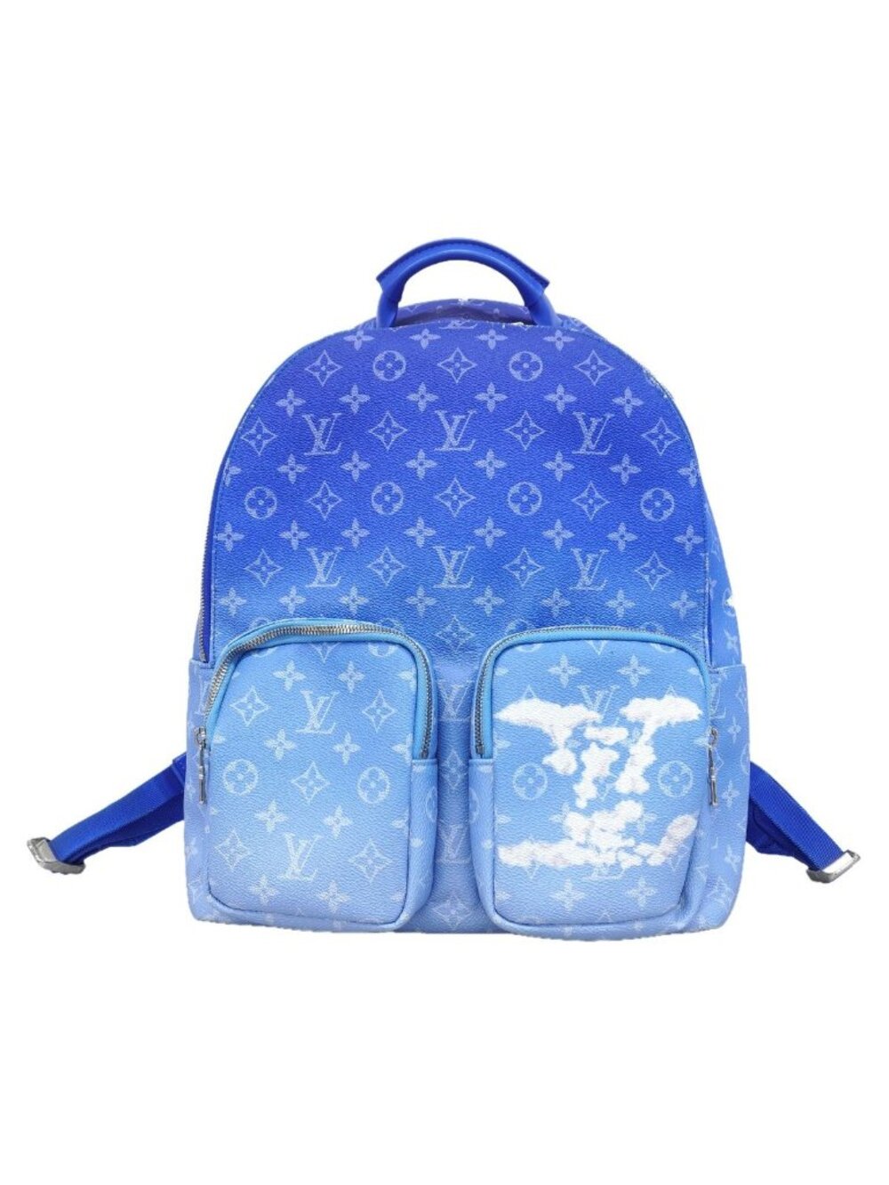 Louis Vuitton Backpack Monogram Clouds Multi Pocket Blue
